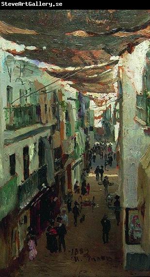 Ilya Repin Street of the Snakes in Seville